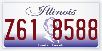 IL license plate Z618588