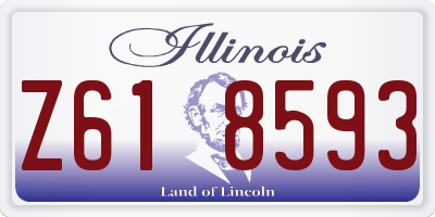 IL license plate Z618593