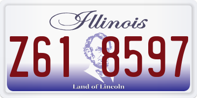 IL license plate Z618597