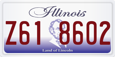IL license plate Z618602