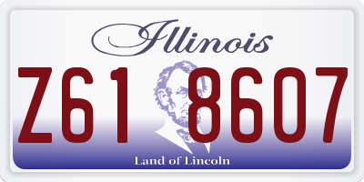 IL license plate Z618607