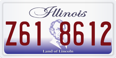 IL license plate Z618612