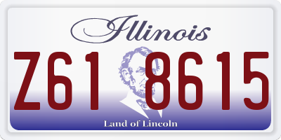 IL license plate Z618615