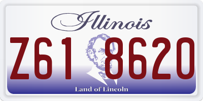 IL license plate Z618620