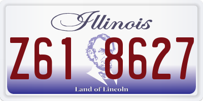IL license plate Z618627