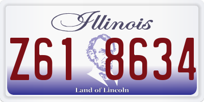IL license plate Z618634
