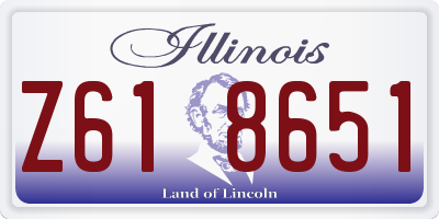 IL license plate Z618651