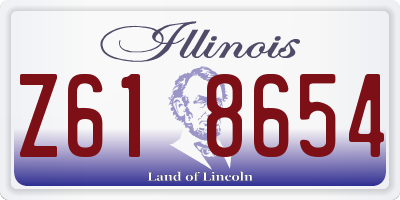 IL license plate Z618654