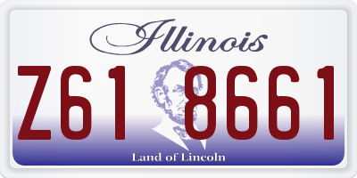 IL license plate Z618661