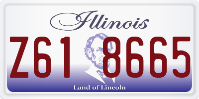 IL license plate Z618665