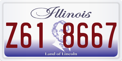 IL license plate Z618667