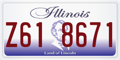 IL license plate Z618671