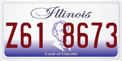 IL license plate Z618673