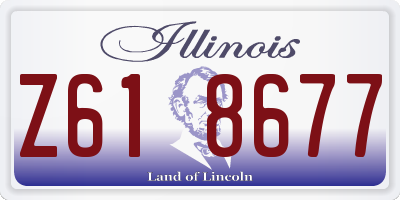 IL license plate Z618677