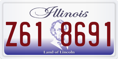 IL license plate Z618691