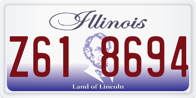 IL license plate Z618694