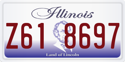 IL license plate Z618697
