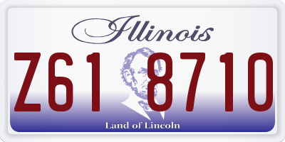 IL license plate Z618710
