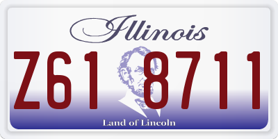 IL license plate Z618711