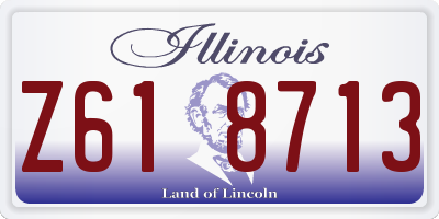 IL license plate Z618713