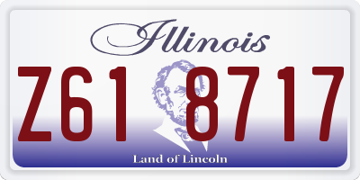 IL license plate Z618717