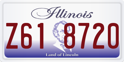 IL license plate Z618720