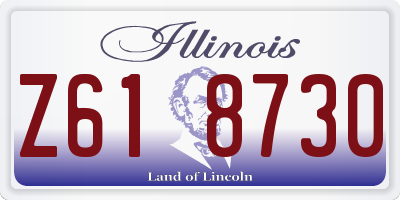 IL license plate Z618730