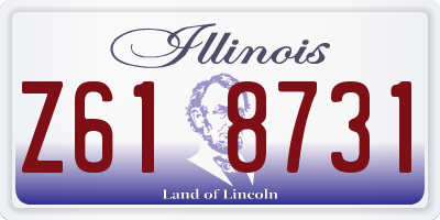 IL license plate Z618731