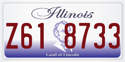 IL license plate Z618733