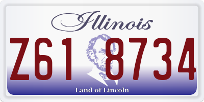 IL license plate Z618734