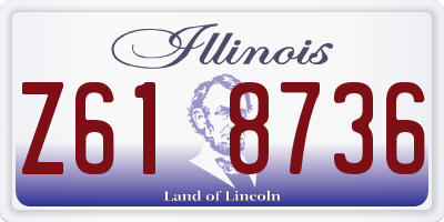 IL license plate Z618736