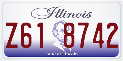 IL license plate Z618742