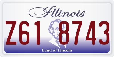 IL license plate Z618743