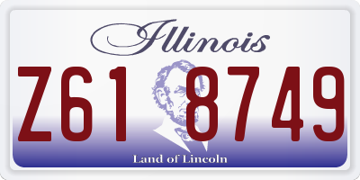 IL license plate Z618749