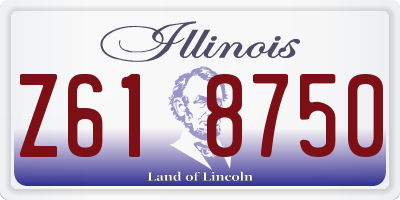 IL license plate Z618750