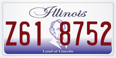 IL license plate Z618752
