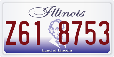 IL license plate Z618753