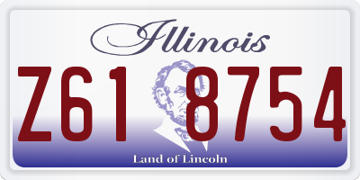 IL license plate Z618754