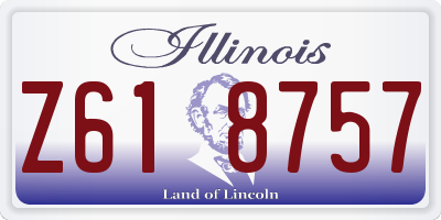 IL license plate Z618757