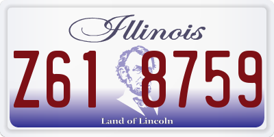 IL license plate Z618759