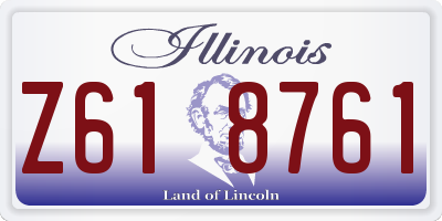 IL license plate Z618761