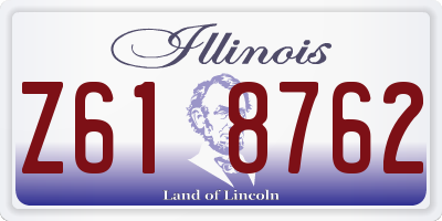 IL license plate Z618762
