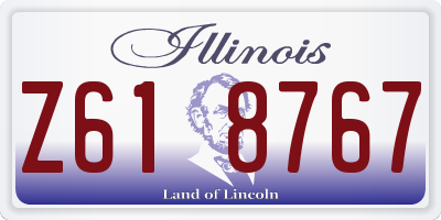 IL license plate Z618767