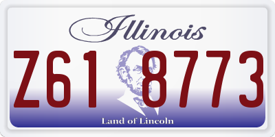 IL license plate Z618773