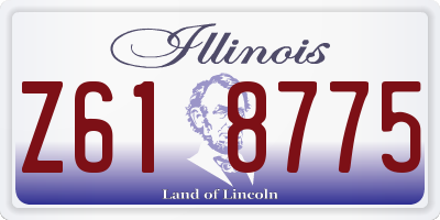 IL license plate Z618775