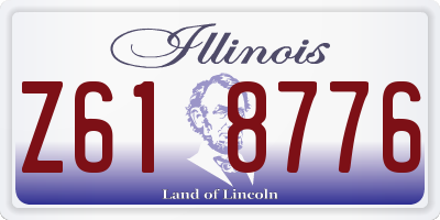 IL license plate Z618776