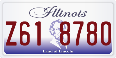 IL license plate Z618780