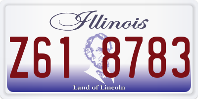 IL license plate Z618783