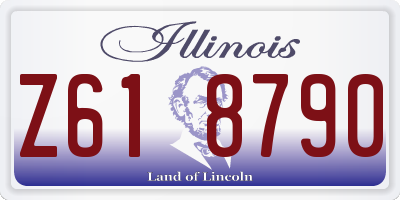 IL license plate Z618790