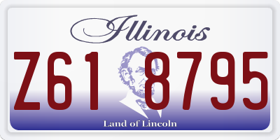 IL license plate Z618795